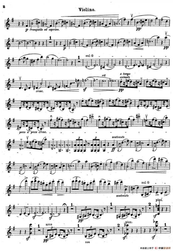 VIOLIN SONATA No.2 in G major（G大调第二小提琴奏鸣曲）（Ⅰ）