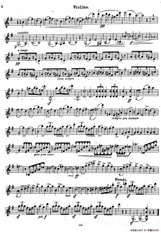 VIOLIN SONATA No.2 in G major（G大调第二小提琴奏鸣曲）（Ⅰ）