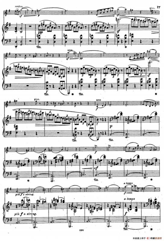 VIOLIN SONATA No.2 in G major（G大调第二小提琴奏鸣曲）（Ⅱ）（小提琴+钢琴伴奏）