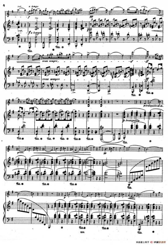 VIOLIN SONATA No.2 in G major（G大调第二小提琴奏鸣曲）（Ⅰ）（小提琴+钢琴伴奏）