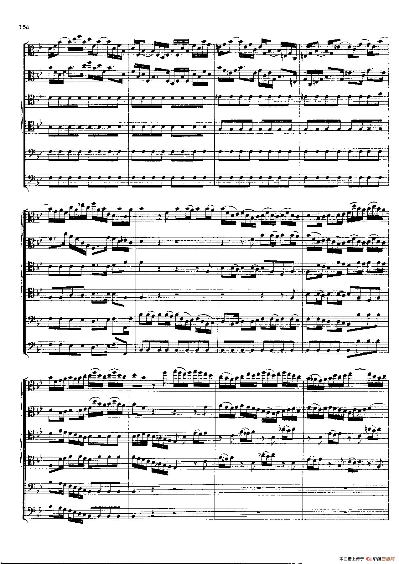 勃兰登堡第六协奏曲（弦乐合奏总谱）