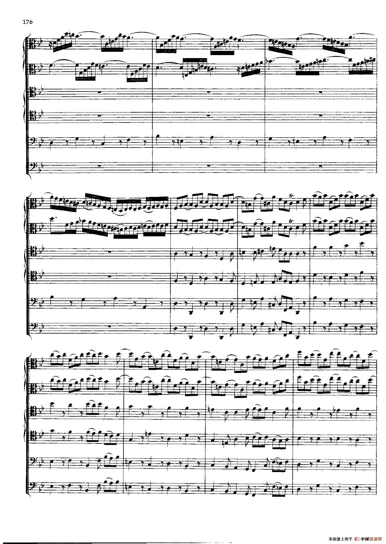 勃兰登堡第六协奏曲（弦乐合奏总谱）