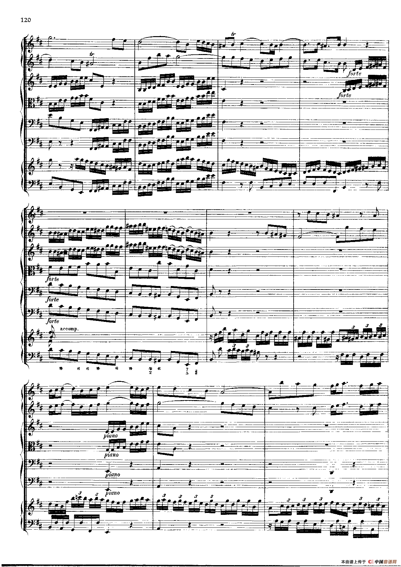 勃兰登堡第五协奏曲（弦乐合奏总谱）