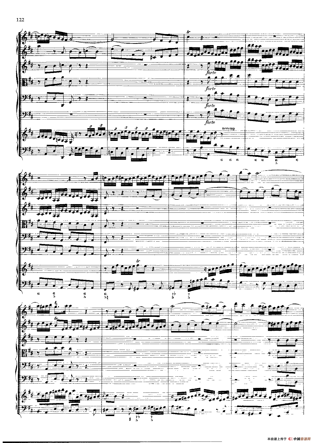 勃兰登堡第五协奏曲（弦乐合奏总谱）