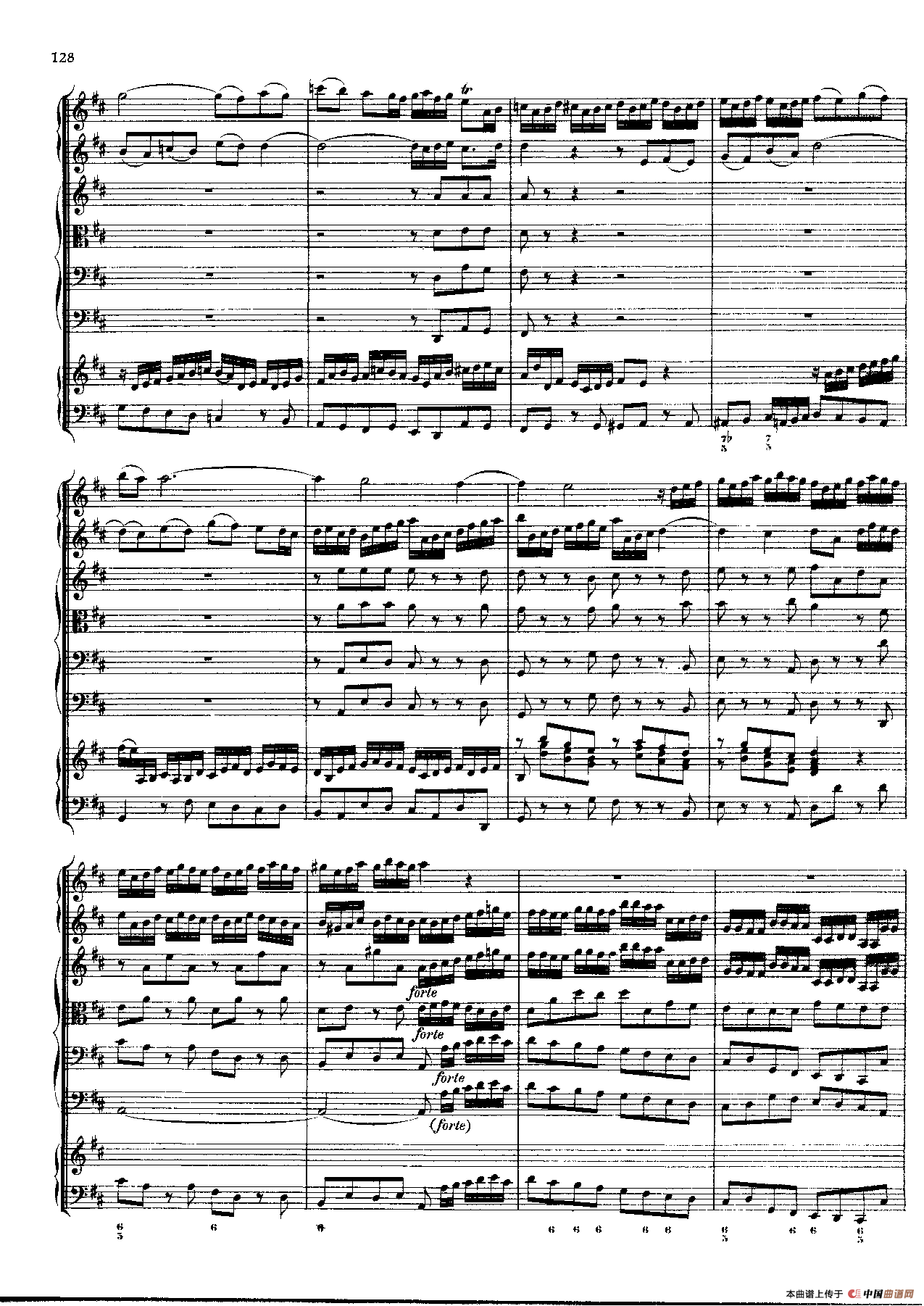 勃兰登堡第五协奏曲（弦乐合奏总谱）