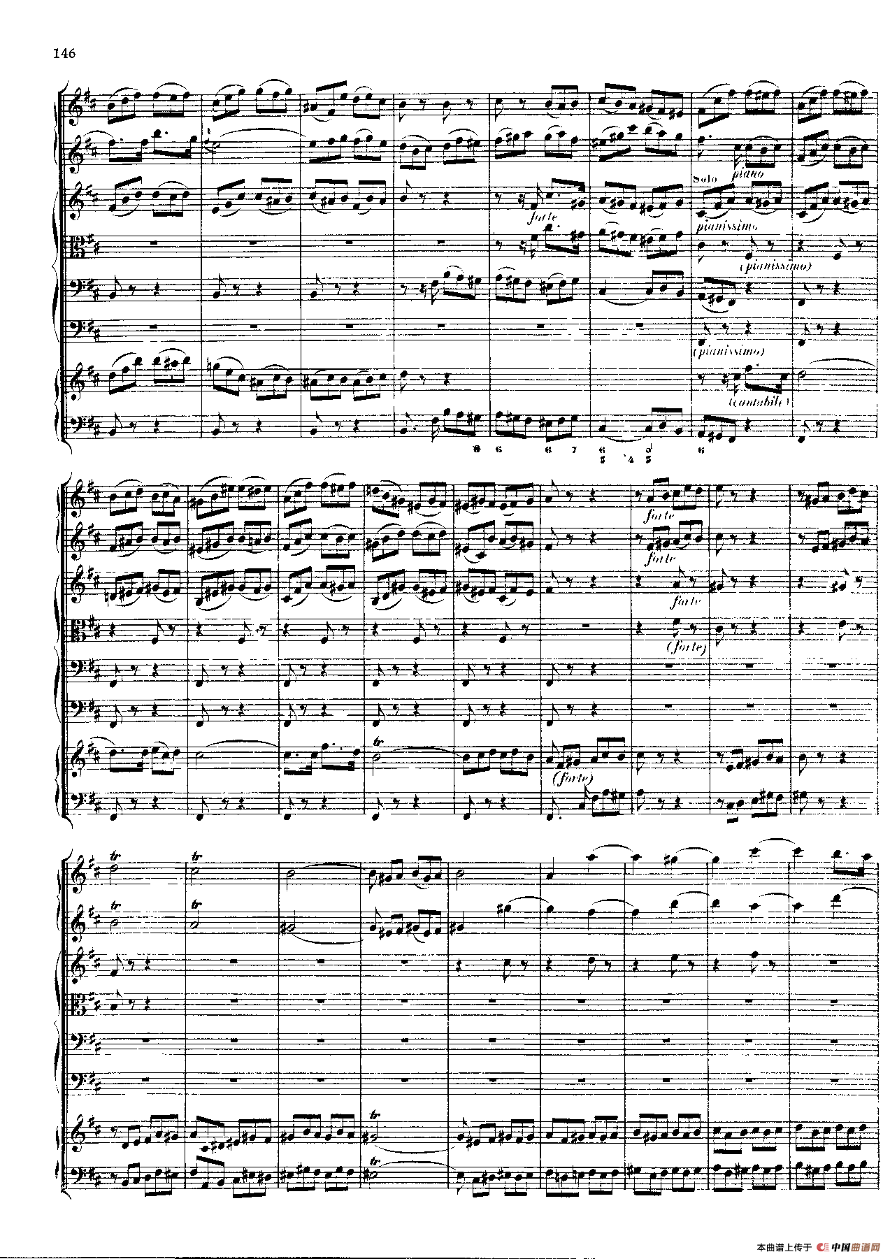 勃兰登堡第五协奏曲（弦乐合奏总谱）