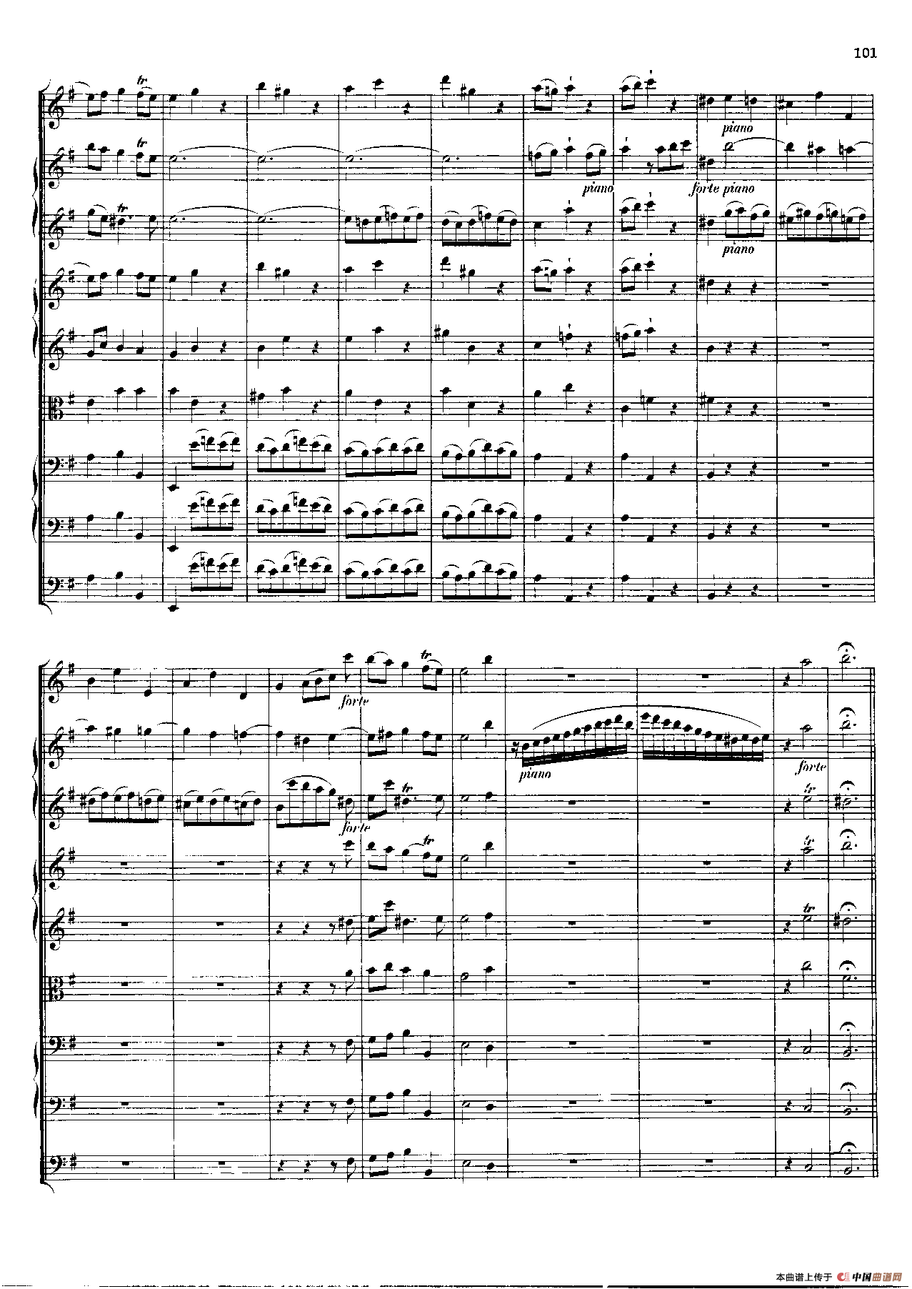 勃兰登堡第四协奏曲（弦乐合奏总谱）