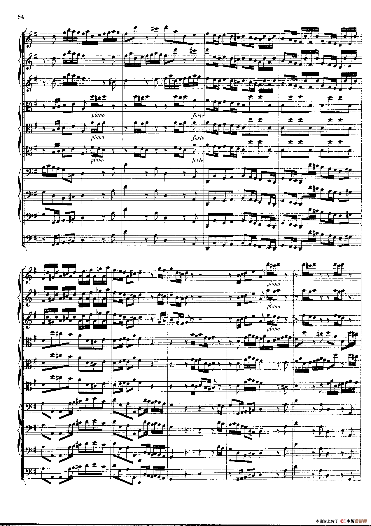 勃兰登堡第三协奏曲（弦乐合奏总谱）