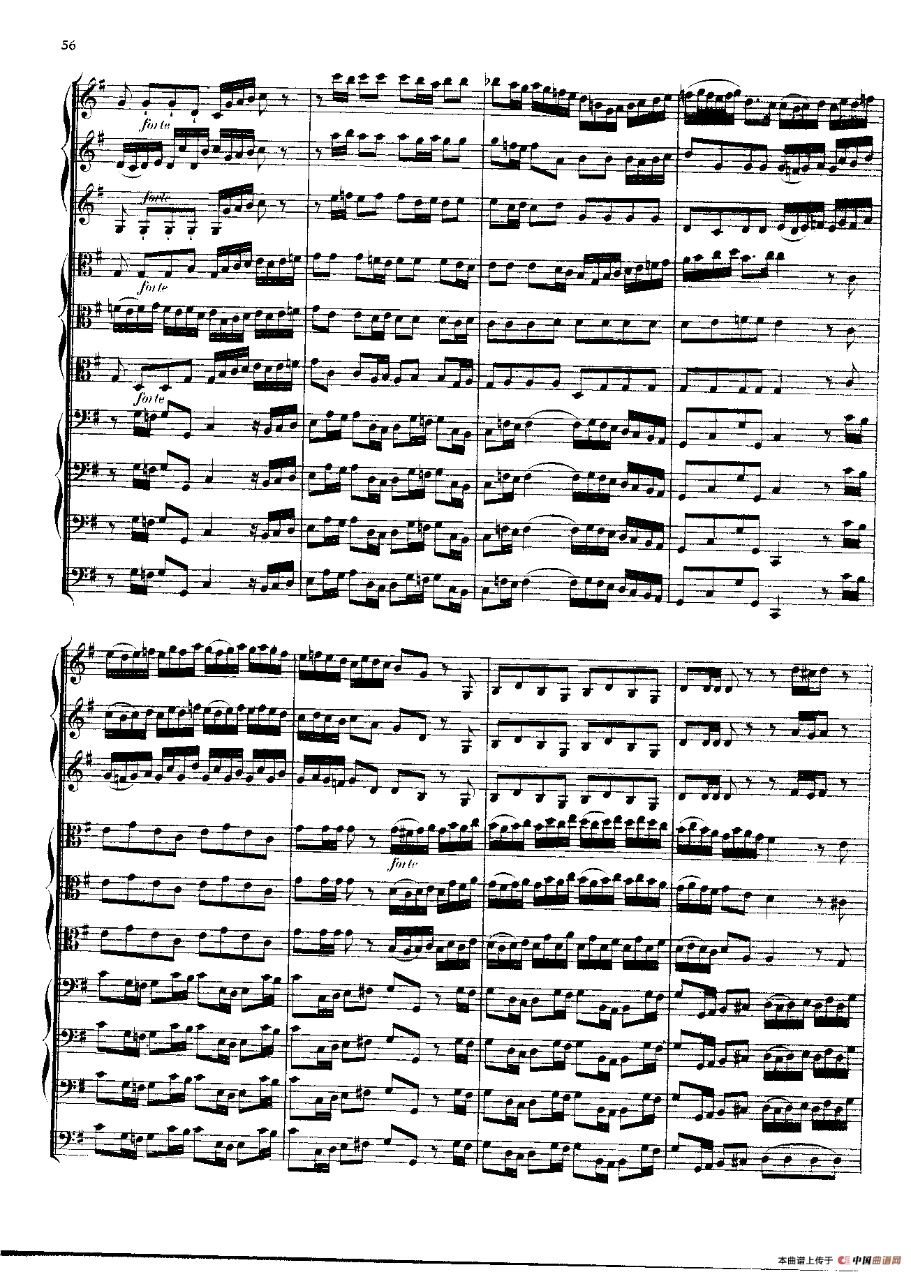 勃兰登堡第三协奏曲（弦乐合奏总谱）