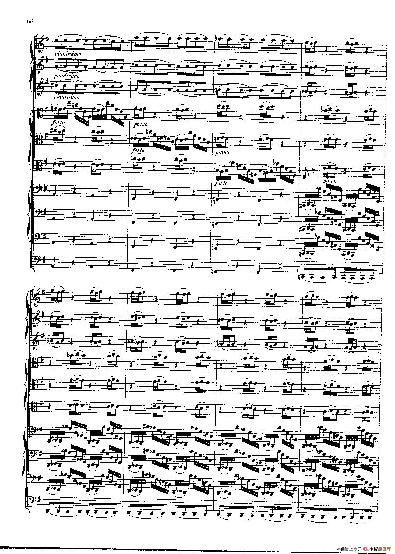 勃兰登堡第三协奏曲（弦乐合奏总谱）