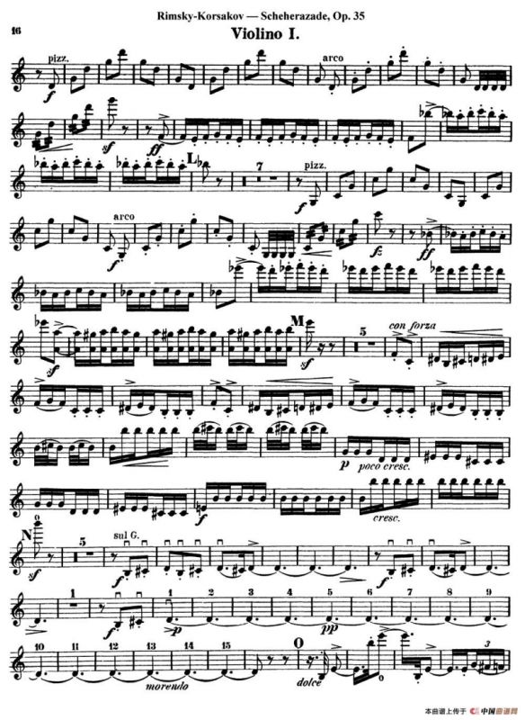 Scheherazade（Ⅳ）Op.35（第一小提琴）