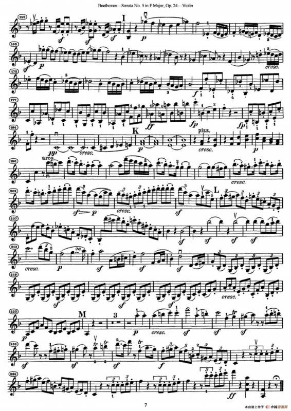 Sonata No.5 in F Major Op.24（F大调第五小提琴奏鸣曲）