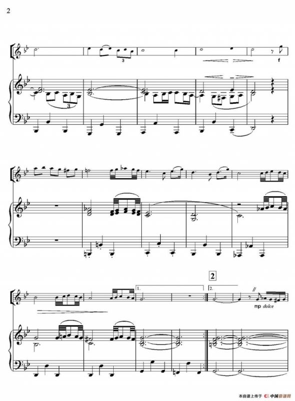 Adagio for Strings & Organ（柔板）（小提琴+钢琴伴奏）