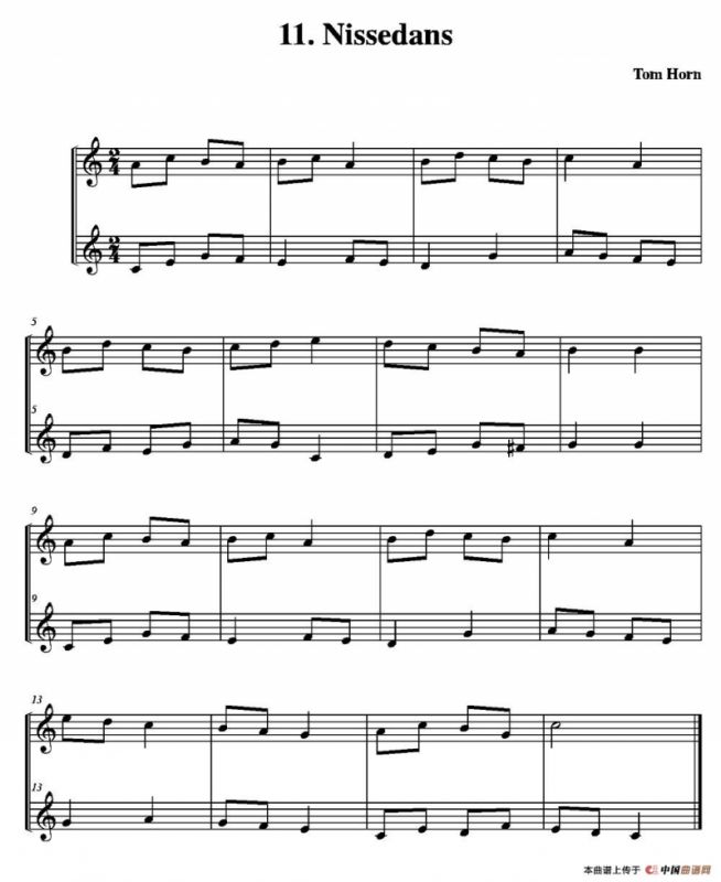 Nissedans（简易二重奏）