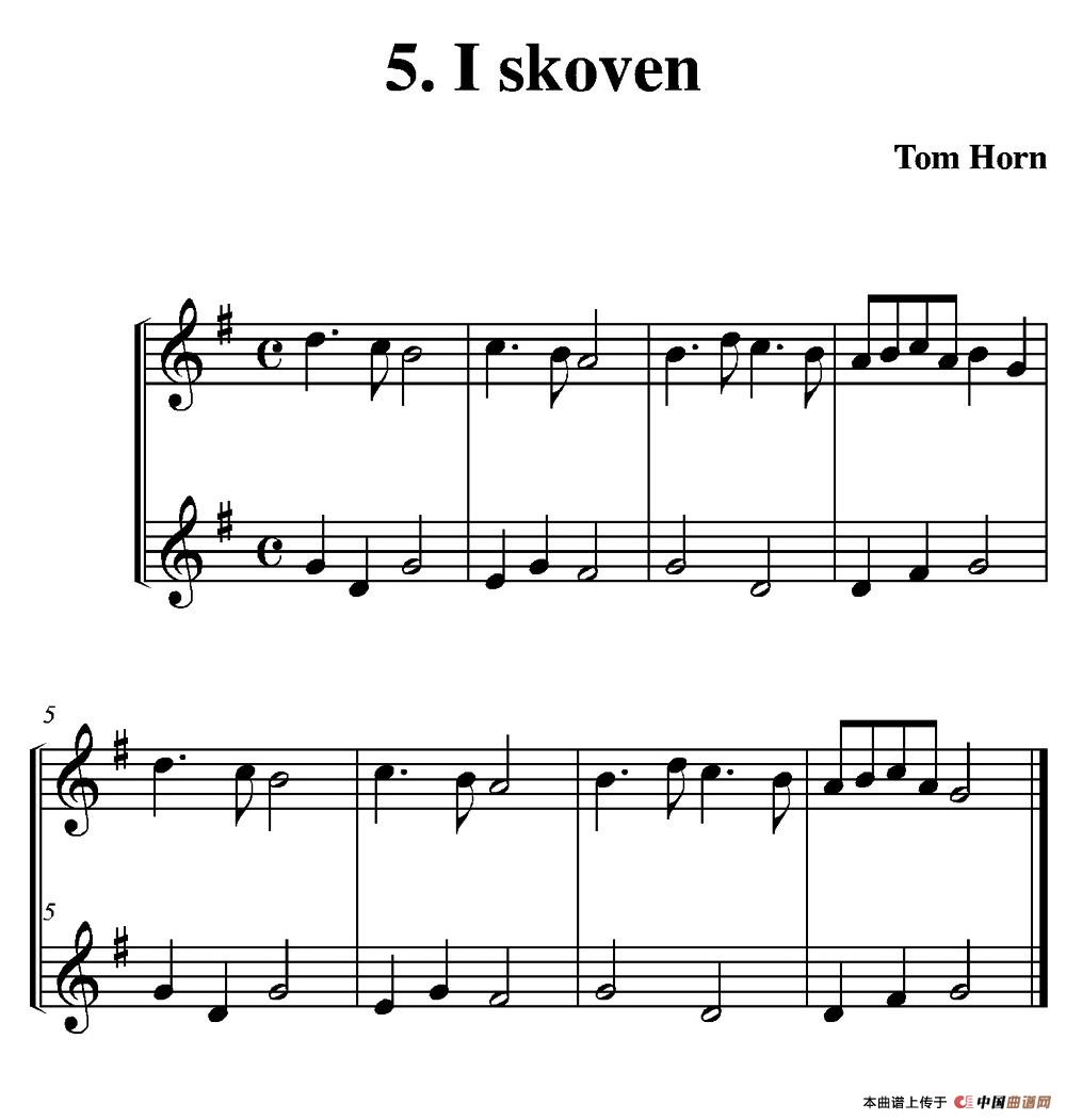 I skoven（简易二重奏）