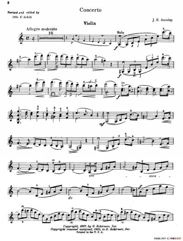 Concerto No.1 in a minor（A小调第一小提琴协奏曲）