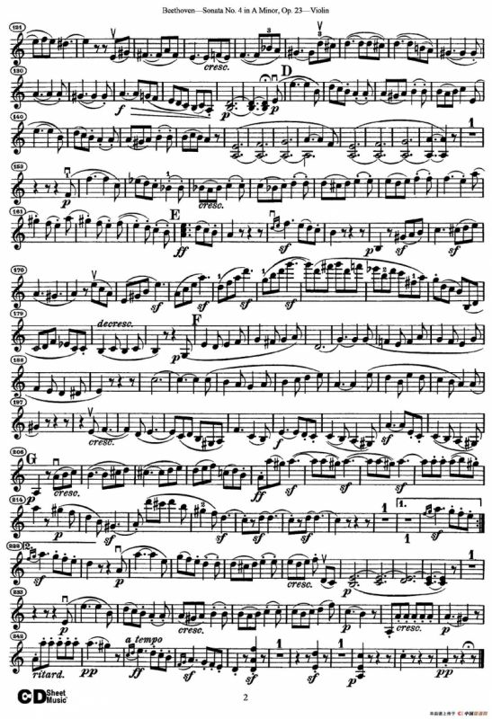 A小调第四小提琴奏鸣曲（Sonata No.4 in A Minor Op.23）