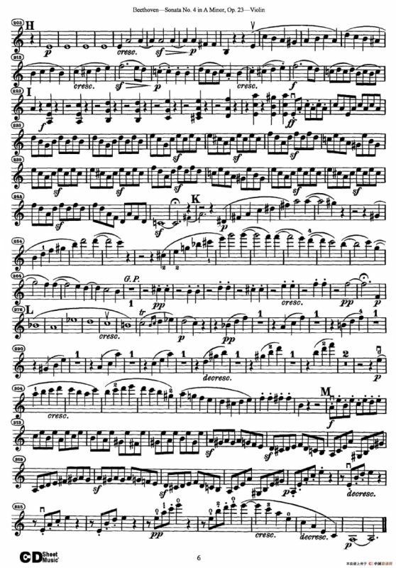 A小调第四小提琴奏鸣曲（Sonata No.4 in A Minor Op.23）