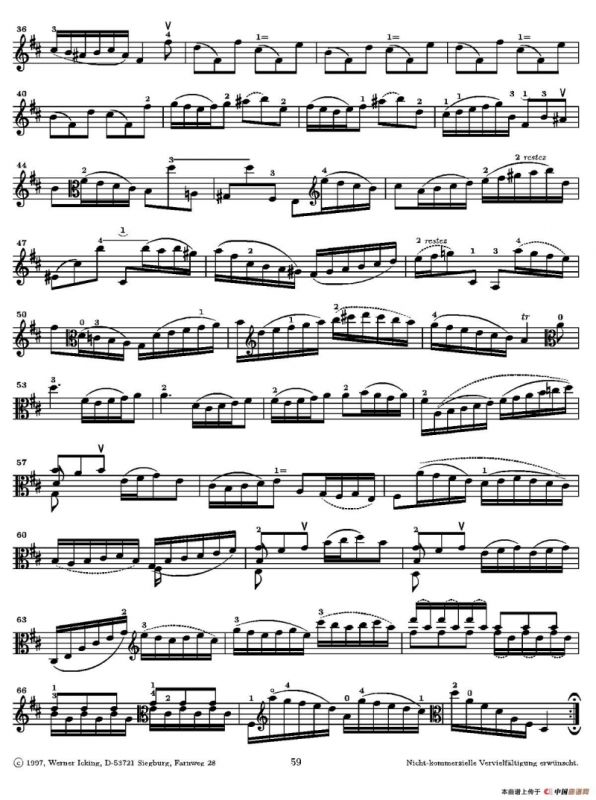 巴赫《无伴奏组曲》Ⅵ（中提琴）