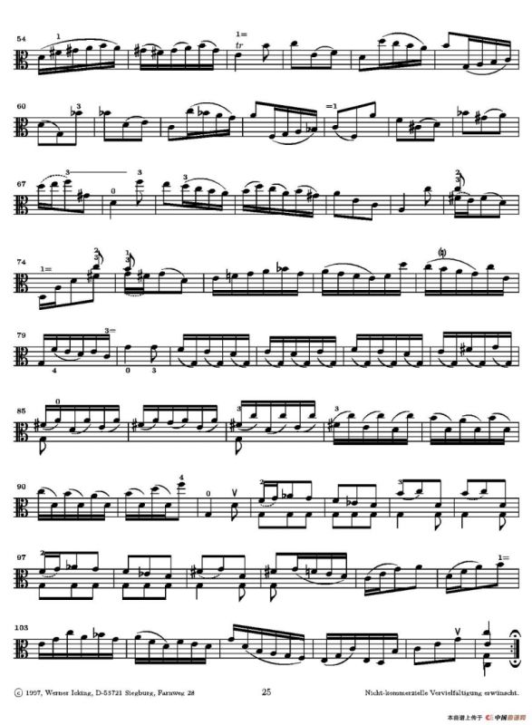 巴赫《无伴奏组曲》Ⅲ（中提琴）