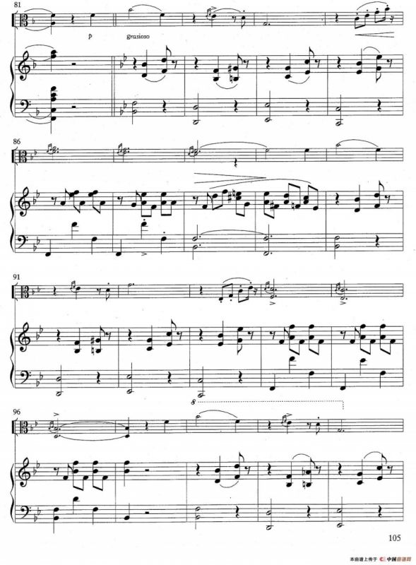 爱的欢乐（中提琴+钢琴伴奏）