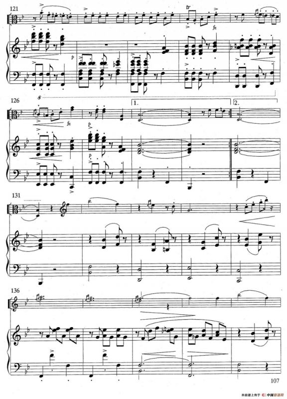 爱的欢乐（中提琴+钢琴伴奏）