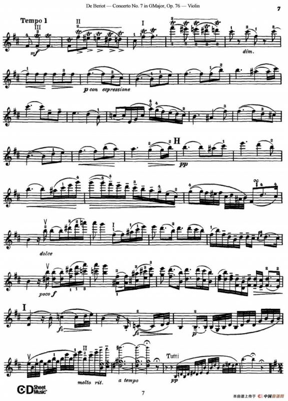 G大调第七协奏曲（Concerto No.7 in G Major）Op.76
