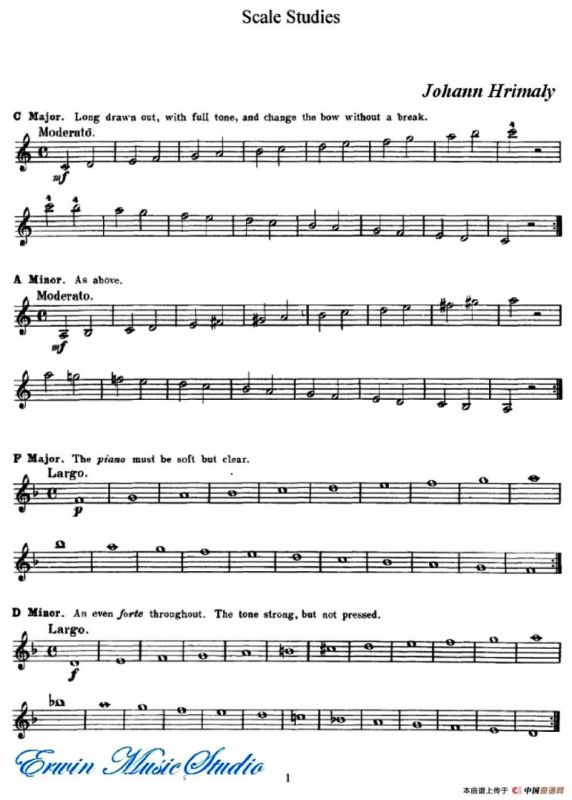 赫利美利《小提琴音阶练习》（Hrimaly《Scale Studies》）