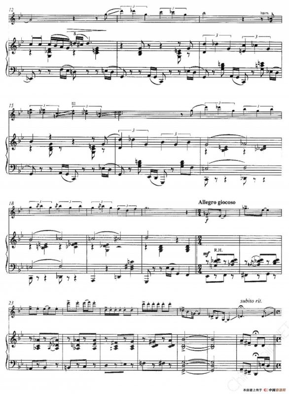 不必如此（It Aint Necessarily So）（选自《波吉与贝丝》）（小提琴+钢琴伴奏）