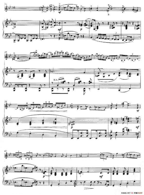 布鲁斯速度（Tempo di Blues）（选自《波吉与贝丝》）（小提琴+钢琴伴奏）