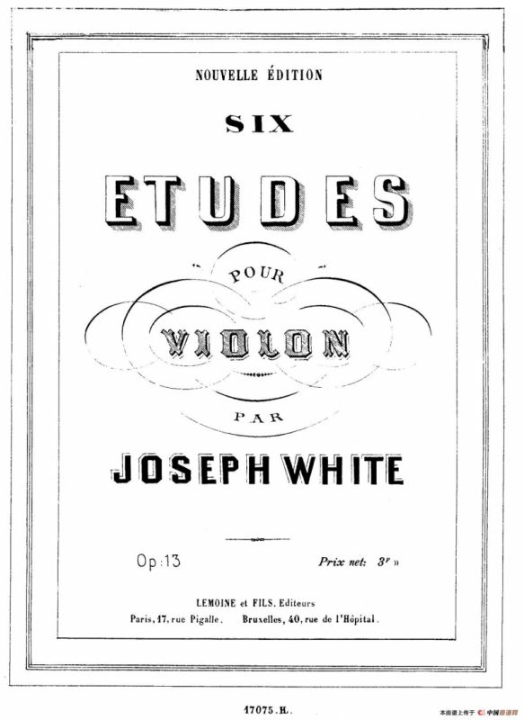 6首高级小提琴练习曲 Op.13（6）
