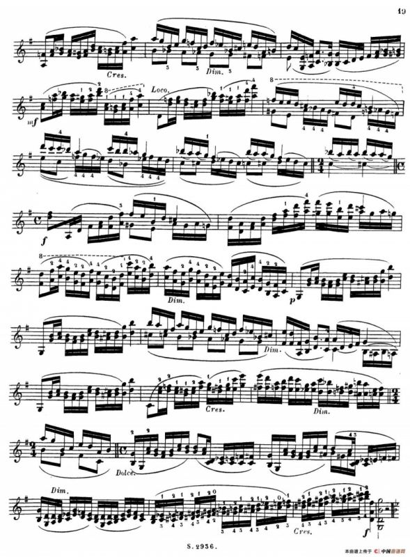 6首高级小提琴练习曲 Op.13（6）