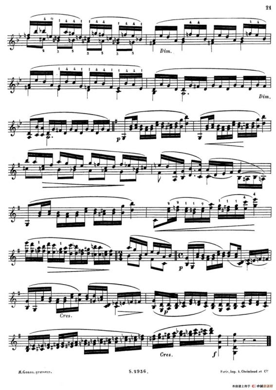 6首高级小提琴练习曲 Op.13（6）