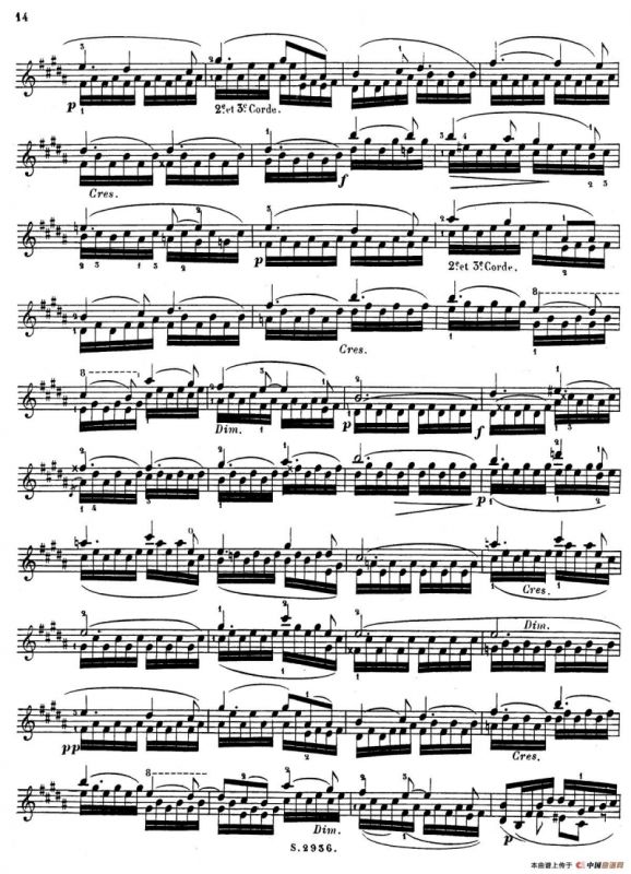 6首高级小提琴练习曲 Op.13（5）