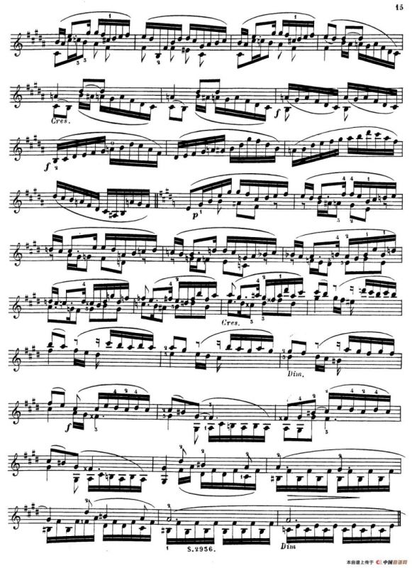 6首高级小提琴练习曲 Op.13（5）