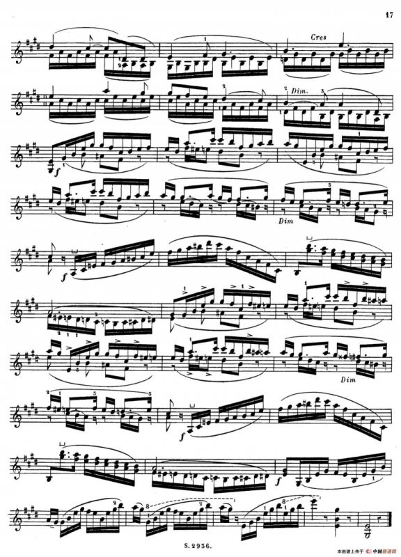 6首高级小提琴练习曲 Op.13（5）