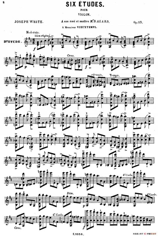 6首高级小提琴练习曲 Op.13（3）