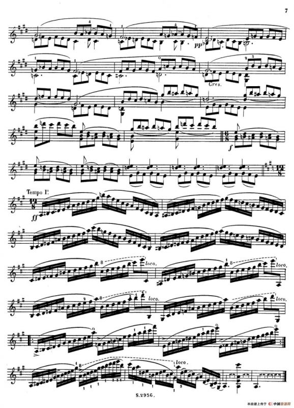 6首高级小提琴练习曲 Op.13（2）