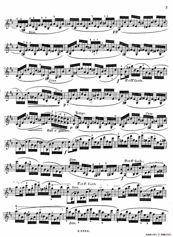 6首高级小提琴练习曲 Op.13（1）