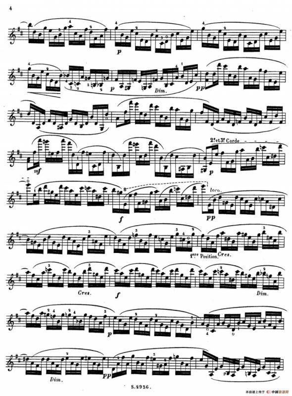 6首高级小提琴练习曲 Op.13（1）