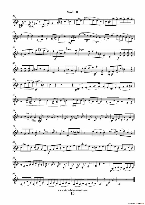 6 Small Duets（六部小合唱）Op.38 Violin II（第二小提琴分谱）