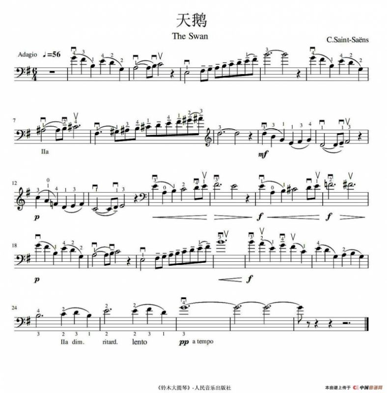 天鹅（大提琴独奏）