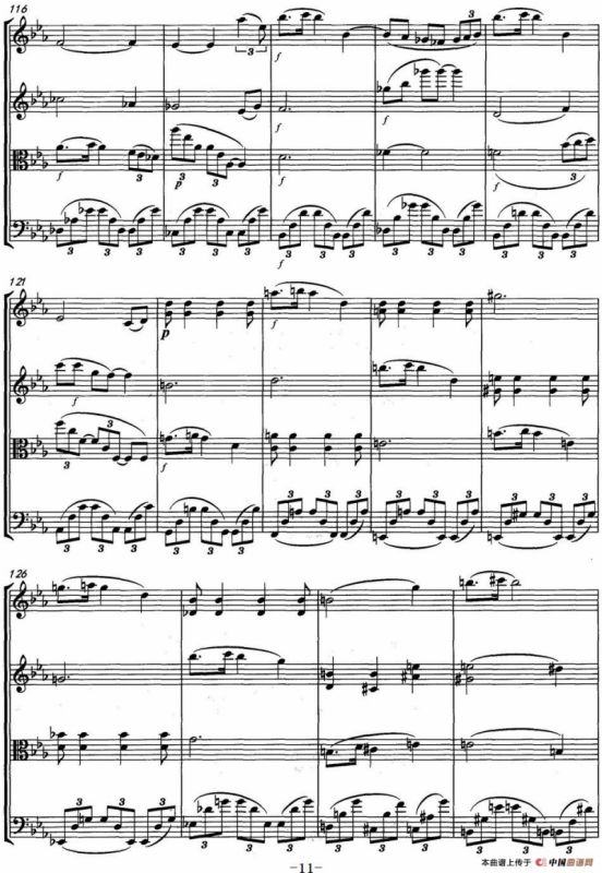 速写（弦乐四重奏）