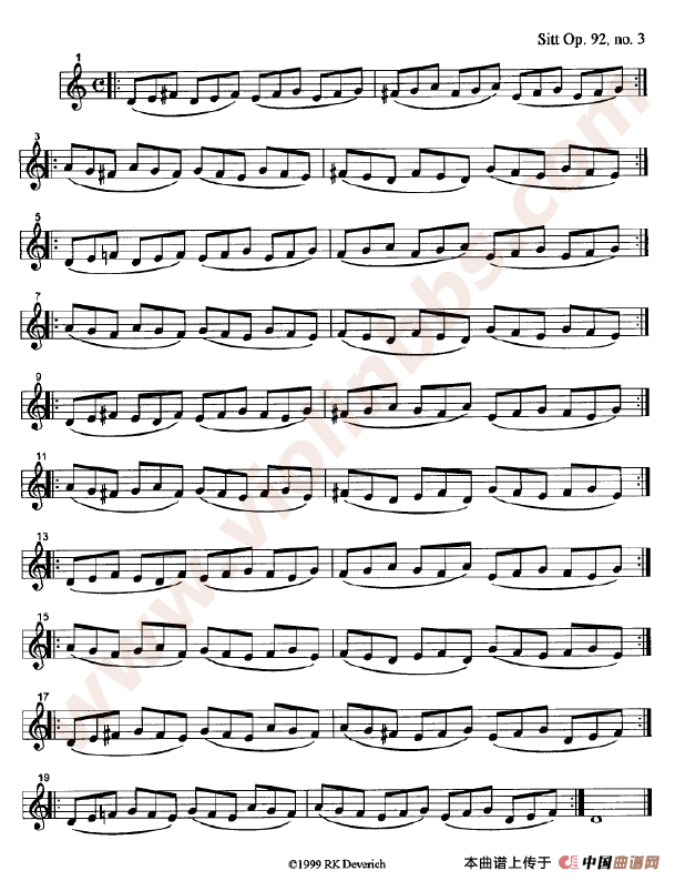 训练左手手指的颗粒性练习曲