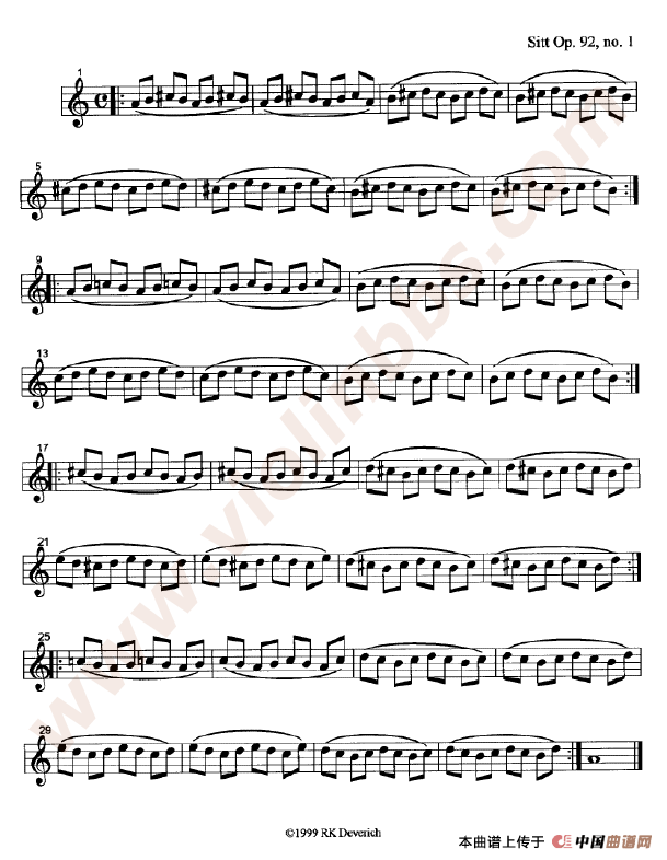 训练左手手指的颗粒性练习曲