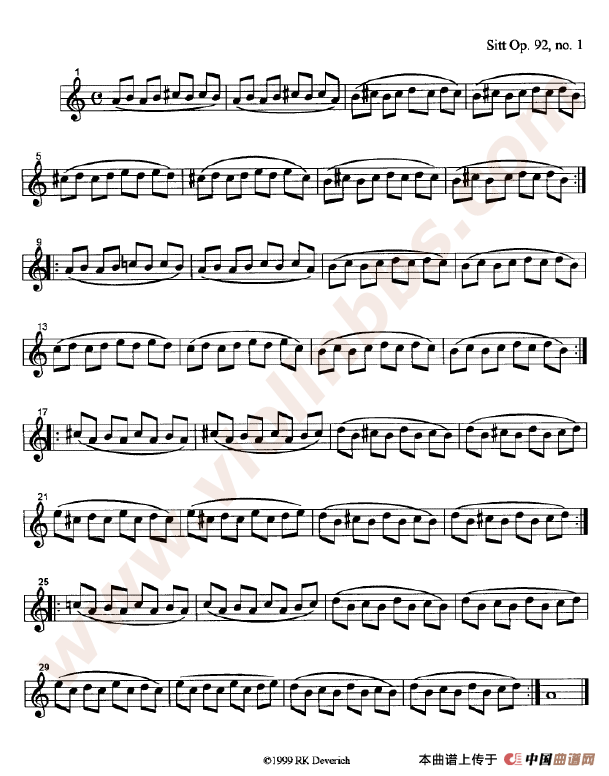 训练左手手指的颗粒性练习曲