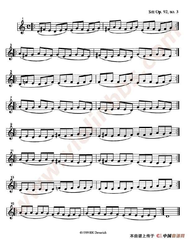 训练左手手指的颗粒性练习曲