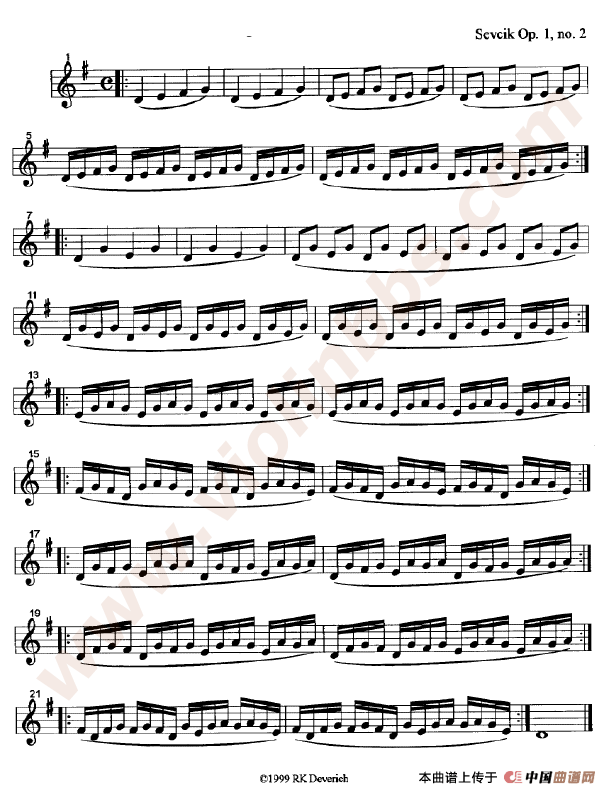 训练左手手指的颗粒性练习曲