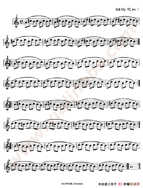 训练左手手指的颗粒性练习曲