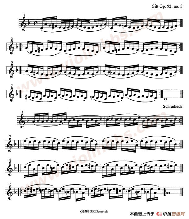 训练左手手指的颗粒性练习曲